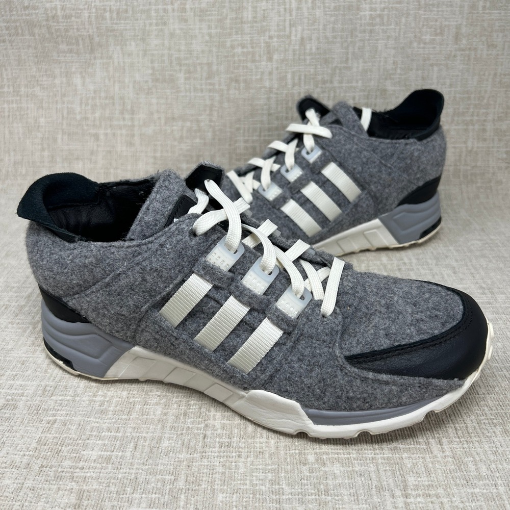 Adidas EQT Support RF Wool Grey White Black Mens 7 Sneakers AQ8454 Athleisure